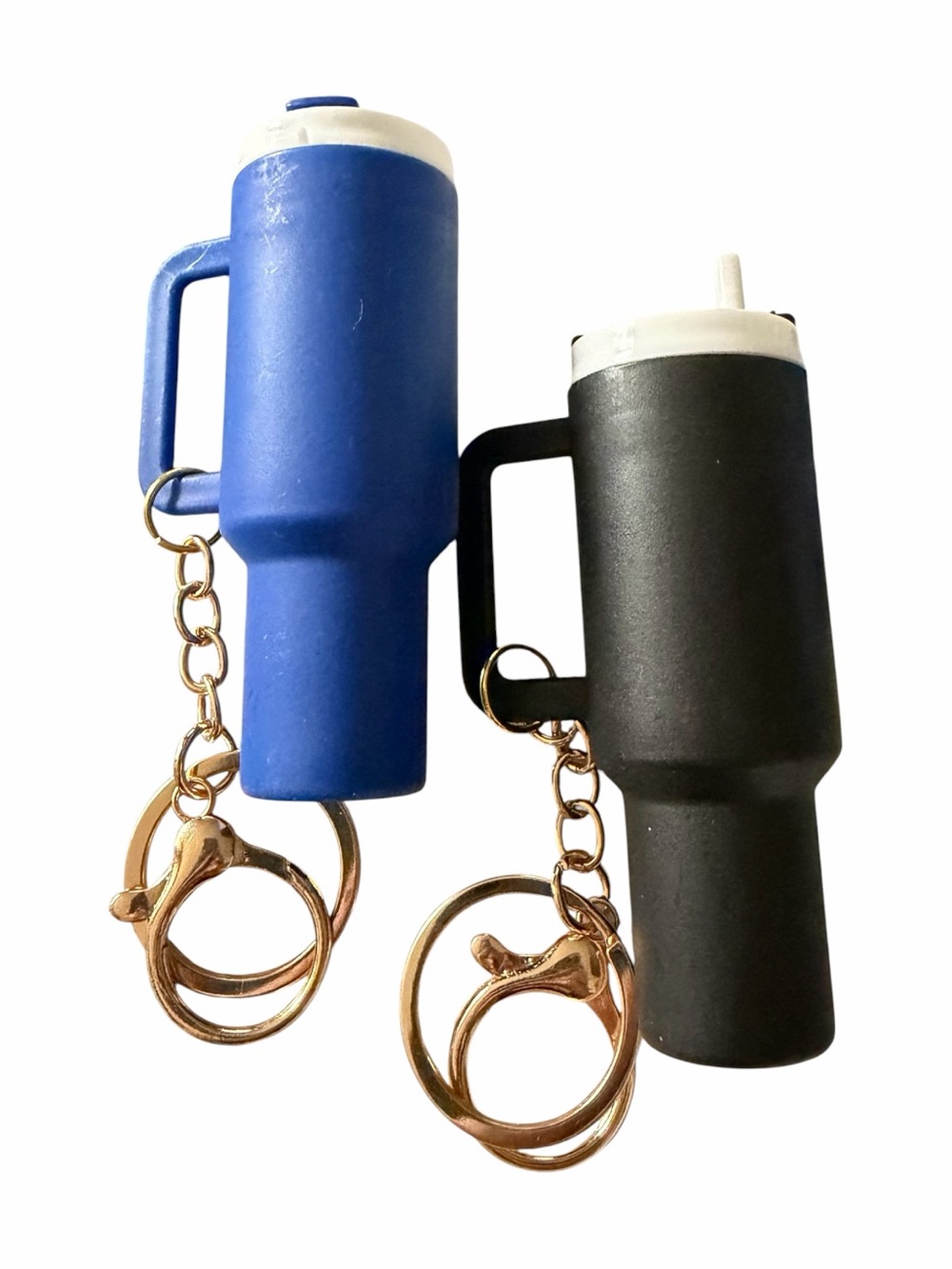 NEW-Tumbler key chains, set of two